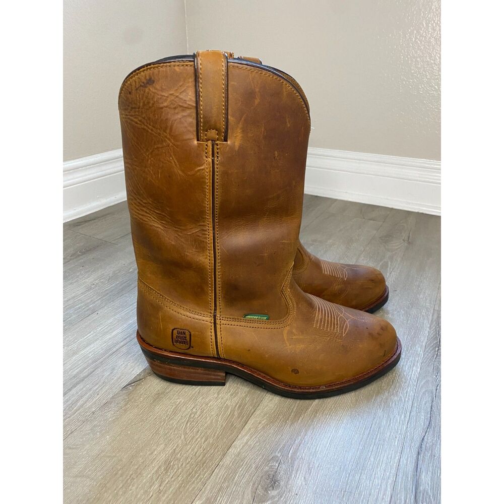 Dan Post Albuquerque Waterproof Steel Toe Western Work Boots Brown Men’s Size 12